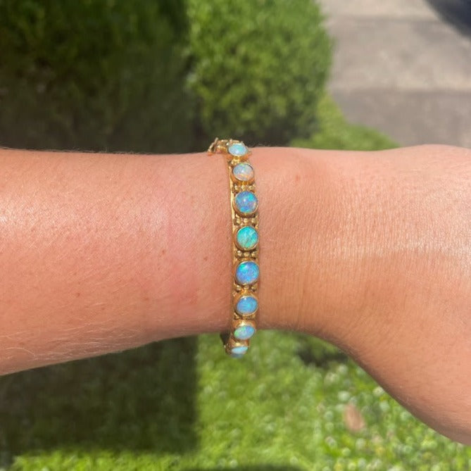 Opal Bangle Bracelet