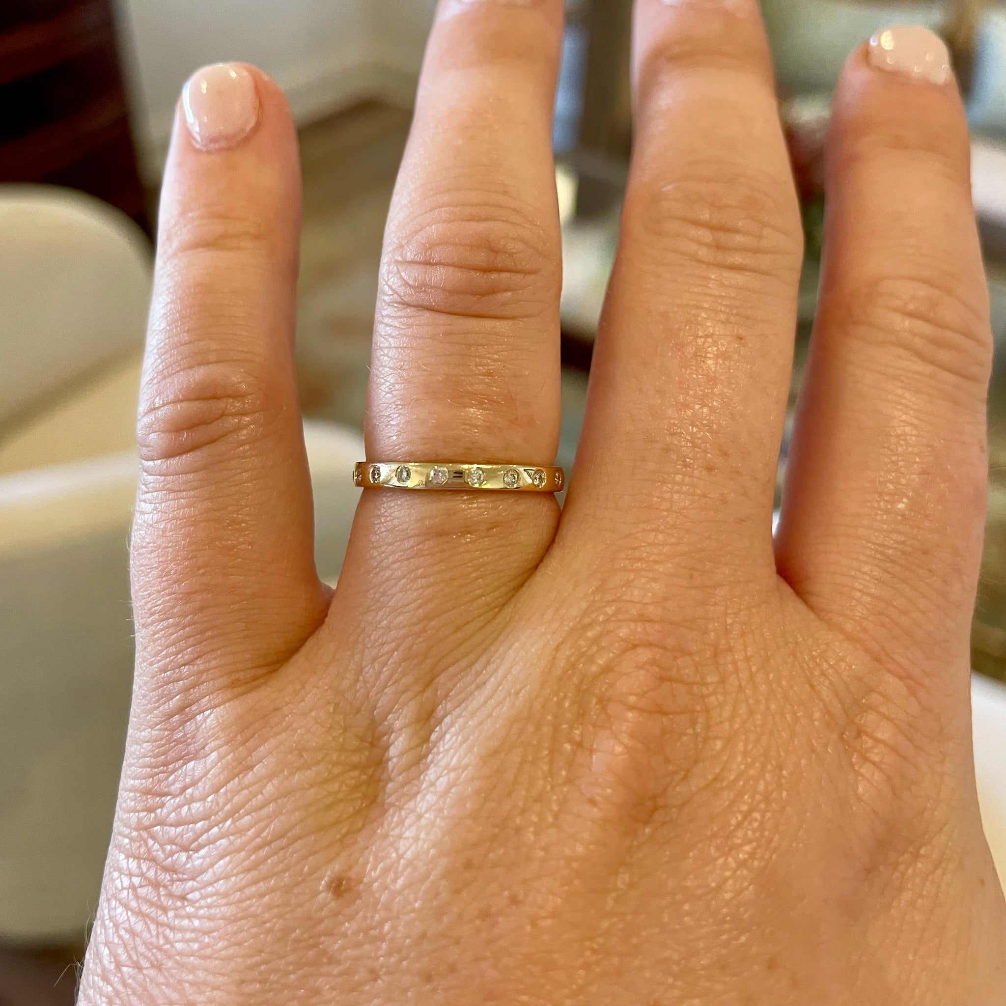 Yellow Gold Diamond Band