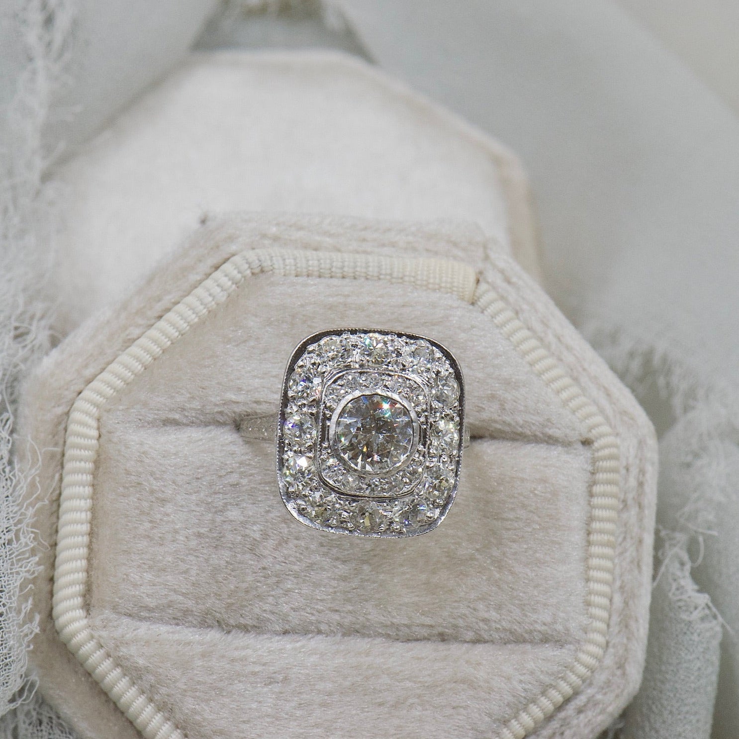 Diamond Double Halo Ring