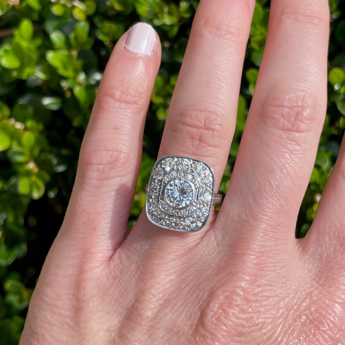 Diamond Double Halo Ring