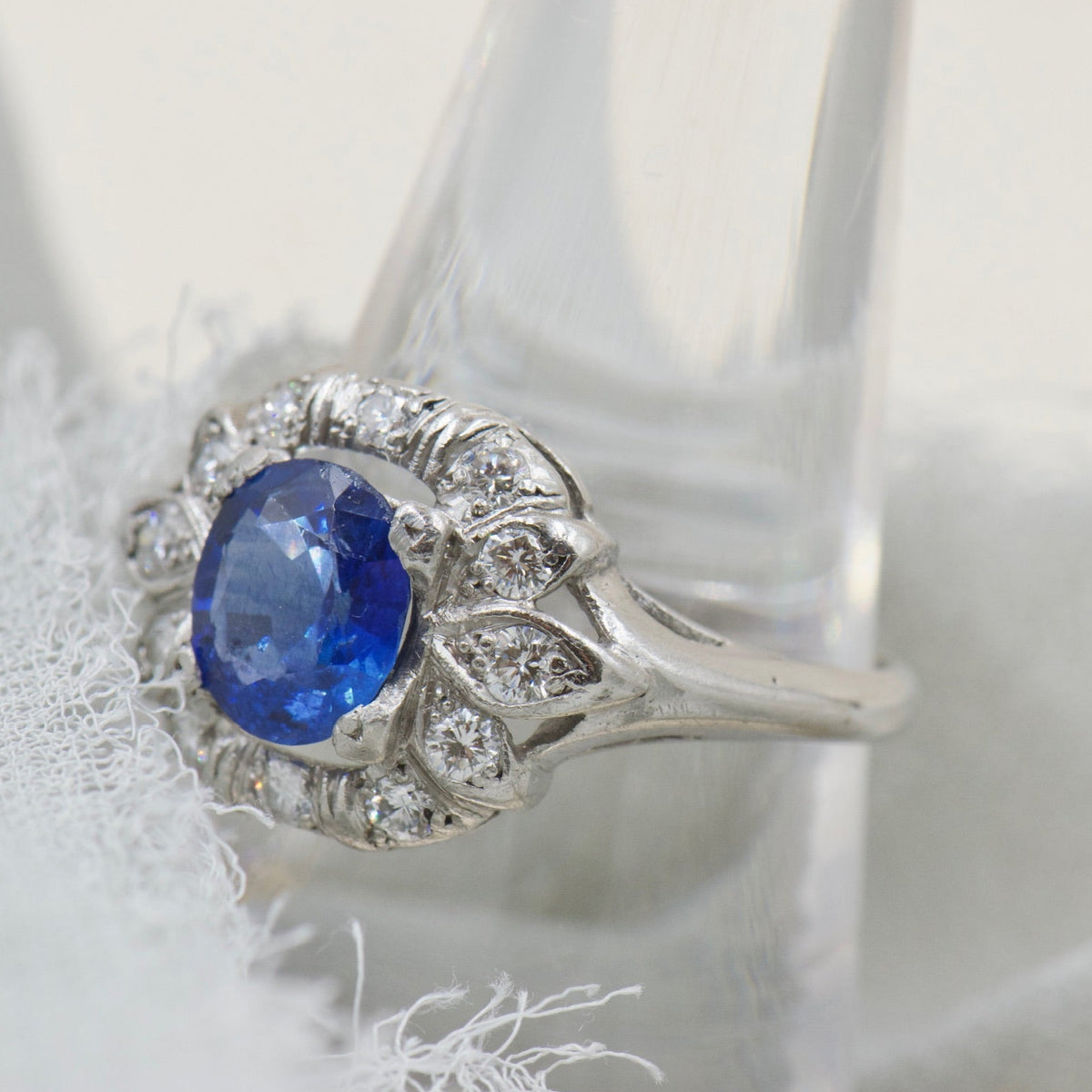 Sapphire and Diamond Ring