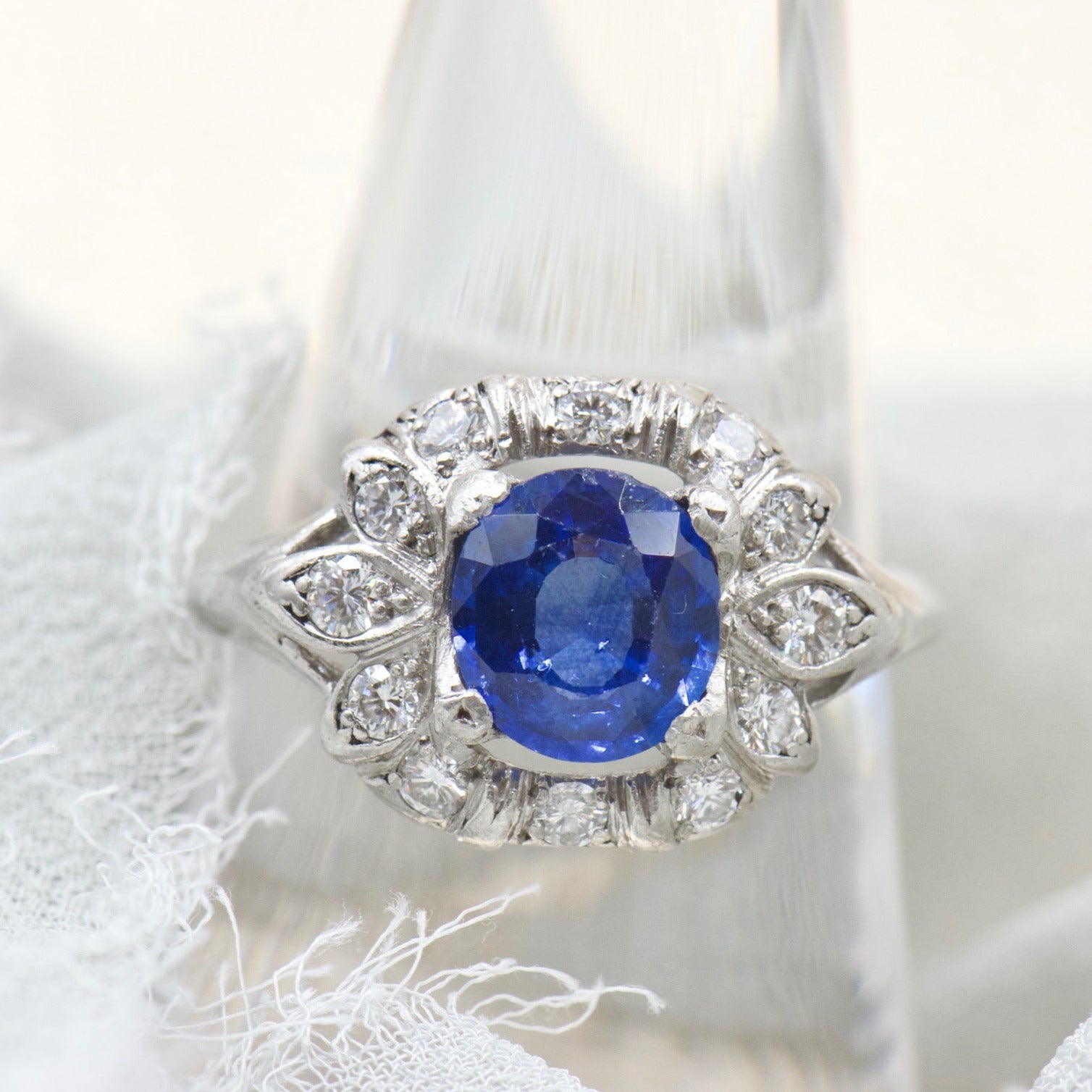Sapphire and Diamond Ring