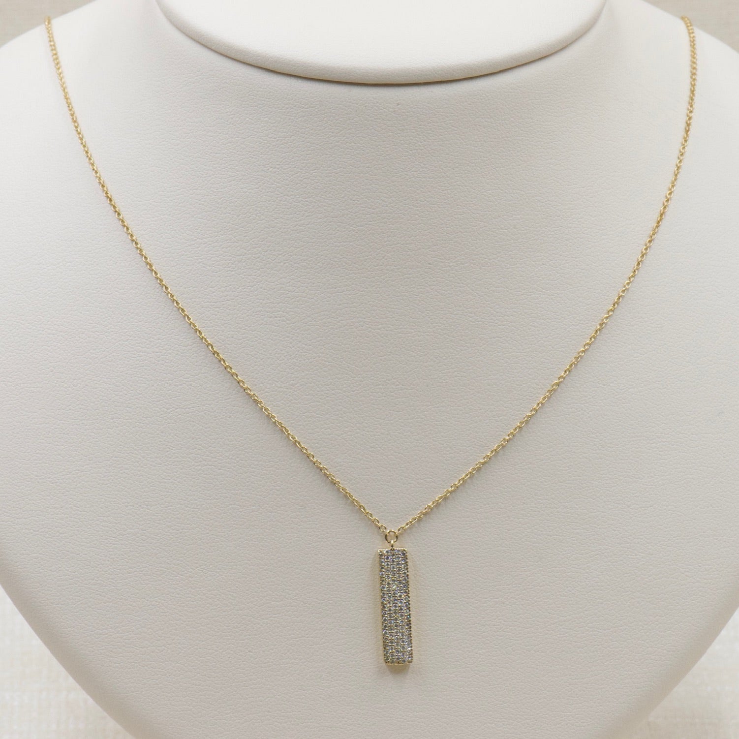 Diamond Bar Necklace