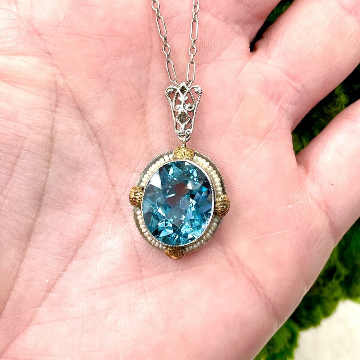 Art Deco Zircon Necklace