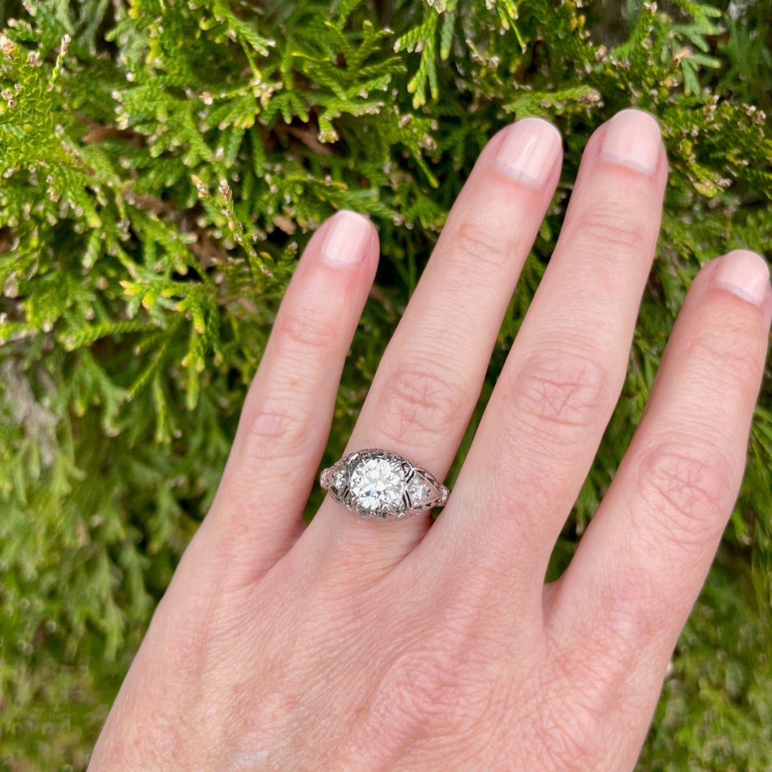 Art Deco Old European Diamond Ring