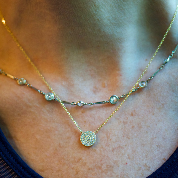 Diamond Circle Necklace