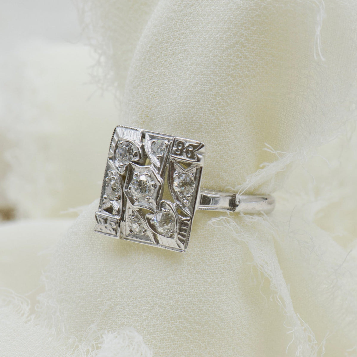 Square Diamond Ring