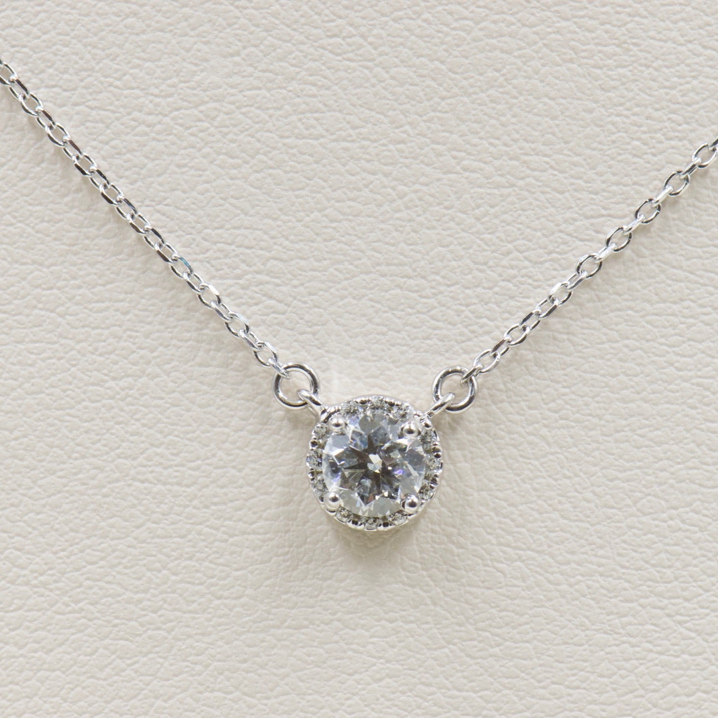 Diamond Halo Necklace