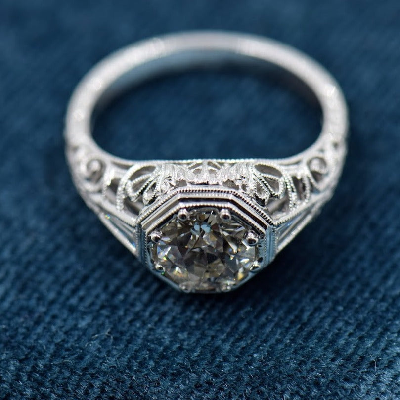 Old European Cut Diamond Ring