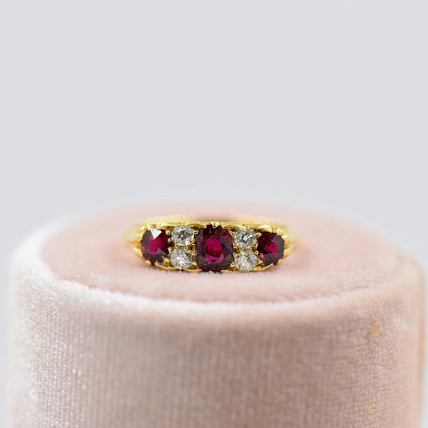 Victorian Ruby and Diamond Ring