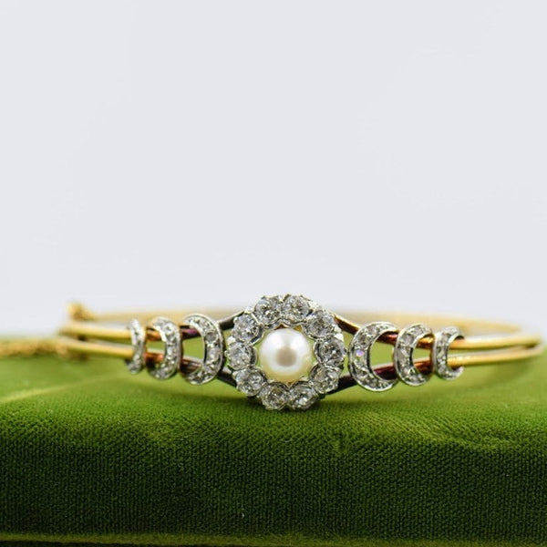 Diamond and Pearl Bangle