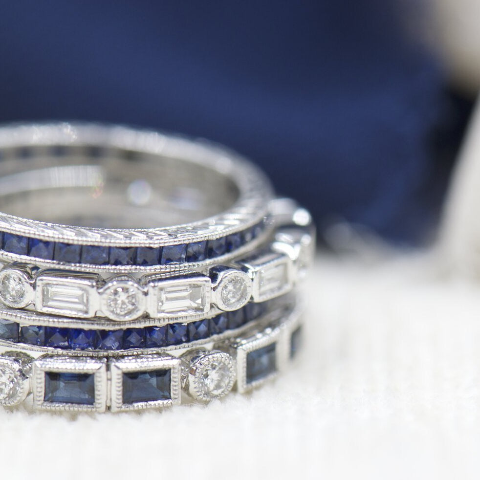 Diamond and Sapphire Band