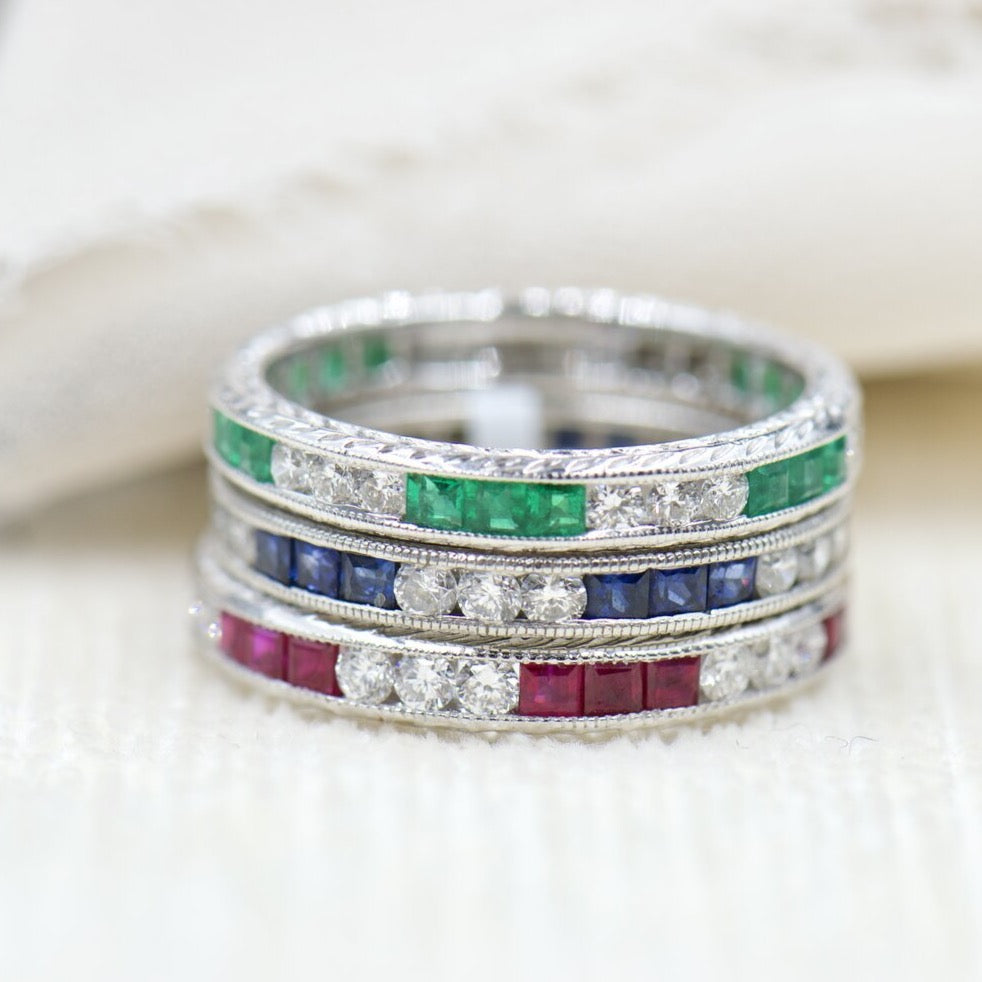 Diamond and Sapphire Band