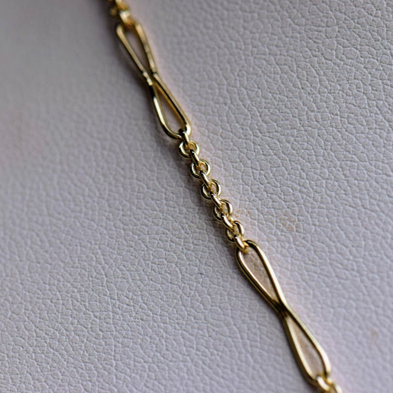 Antique Diamond and Blue Zircon Necklace
