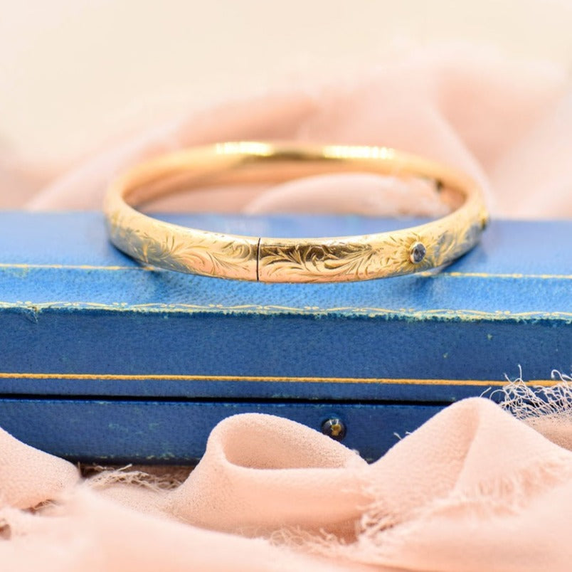 Diamond and Sapphire Bangle