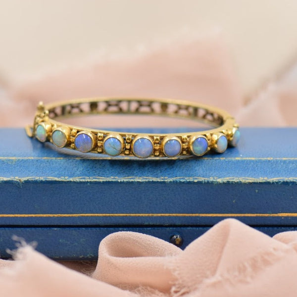 Opal Bangle Bracelet