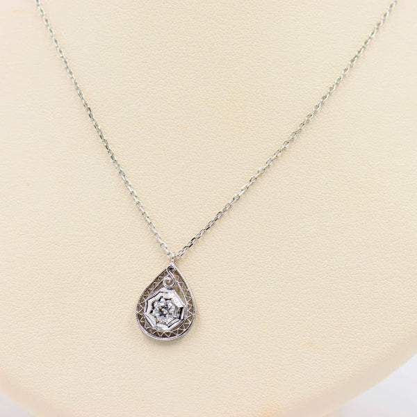 Diamond Filigree Necklace