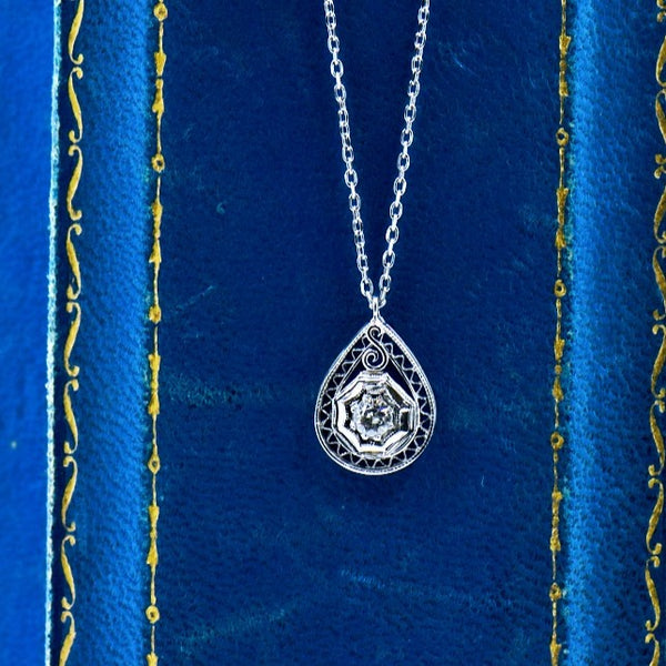 Diamond Filigree Necklace