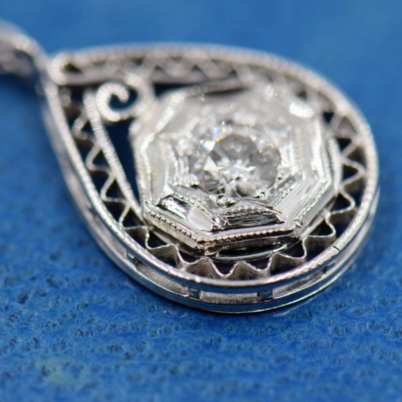 Diamond Filigree Necklace