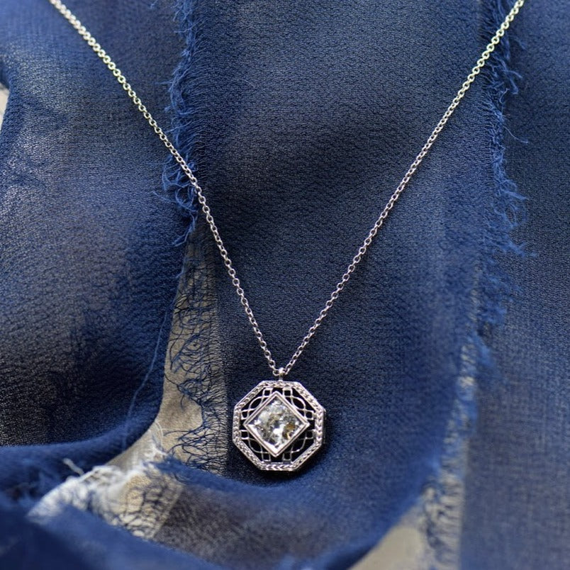Diamond Art Deco pendant