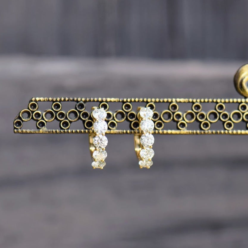 Yellow Gold Huggie Earrings