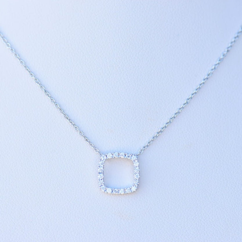 Diamond Cushion Shape Pendant