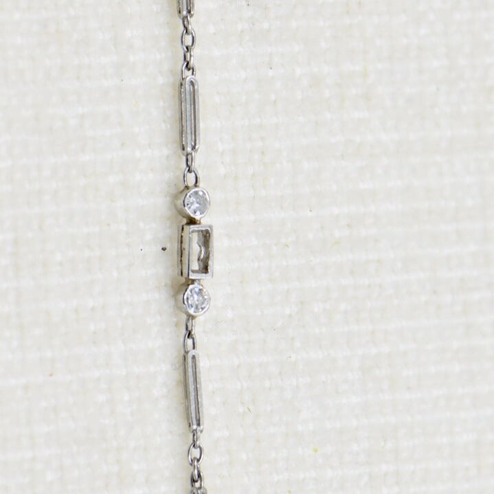 Diamond Crescent Necklace