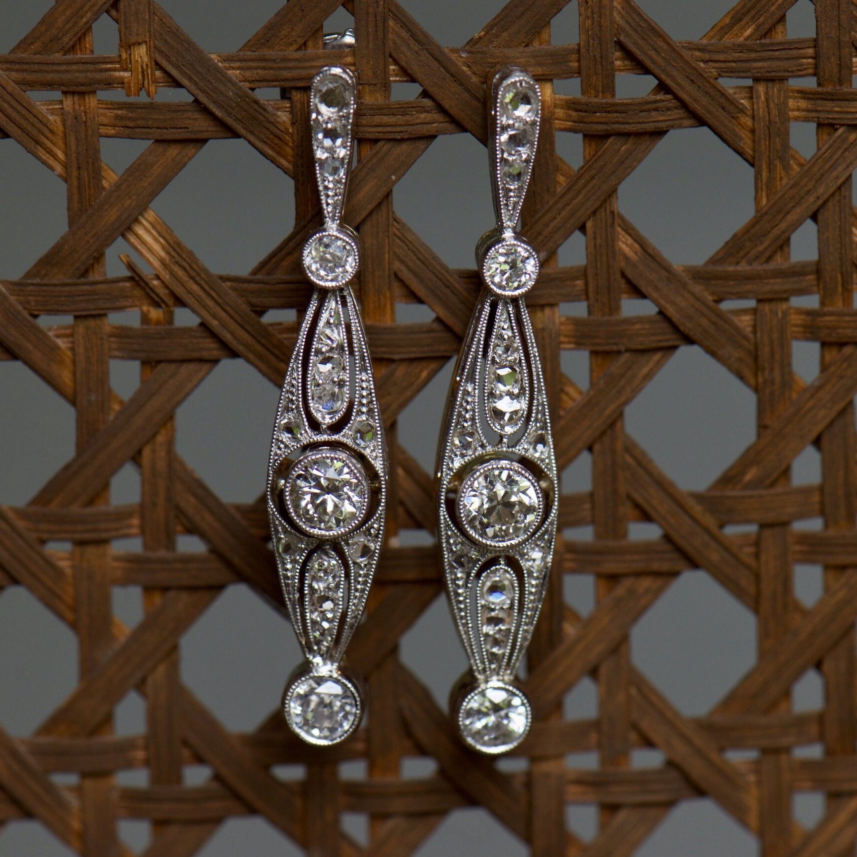 Diamond Drop Earrings
