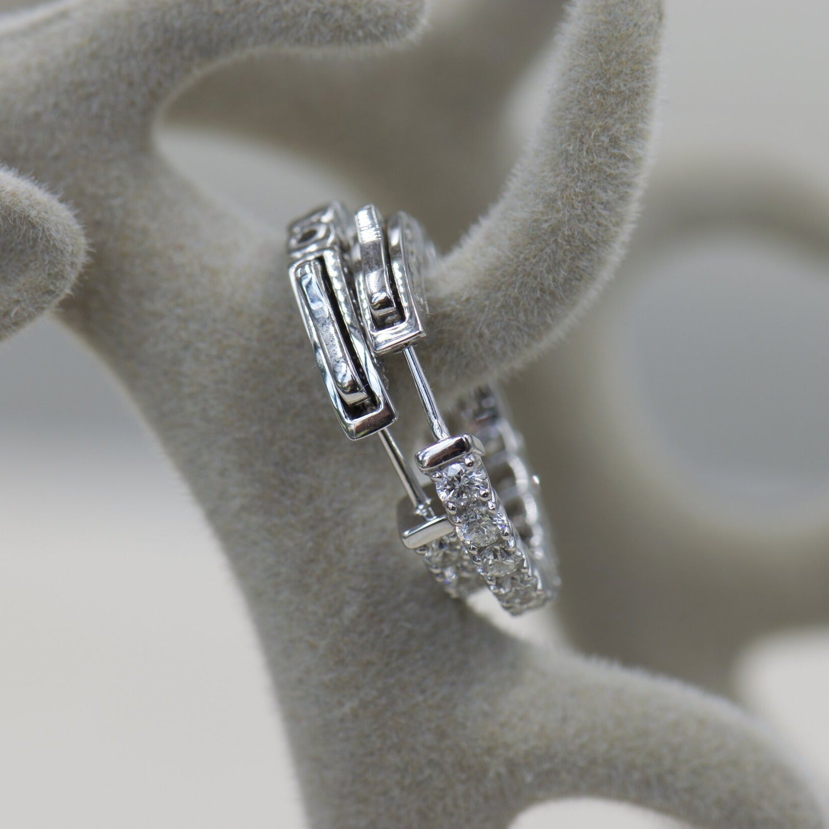 Diamond Hoop Earrings