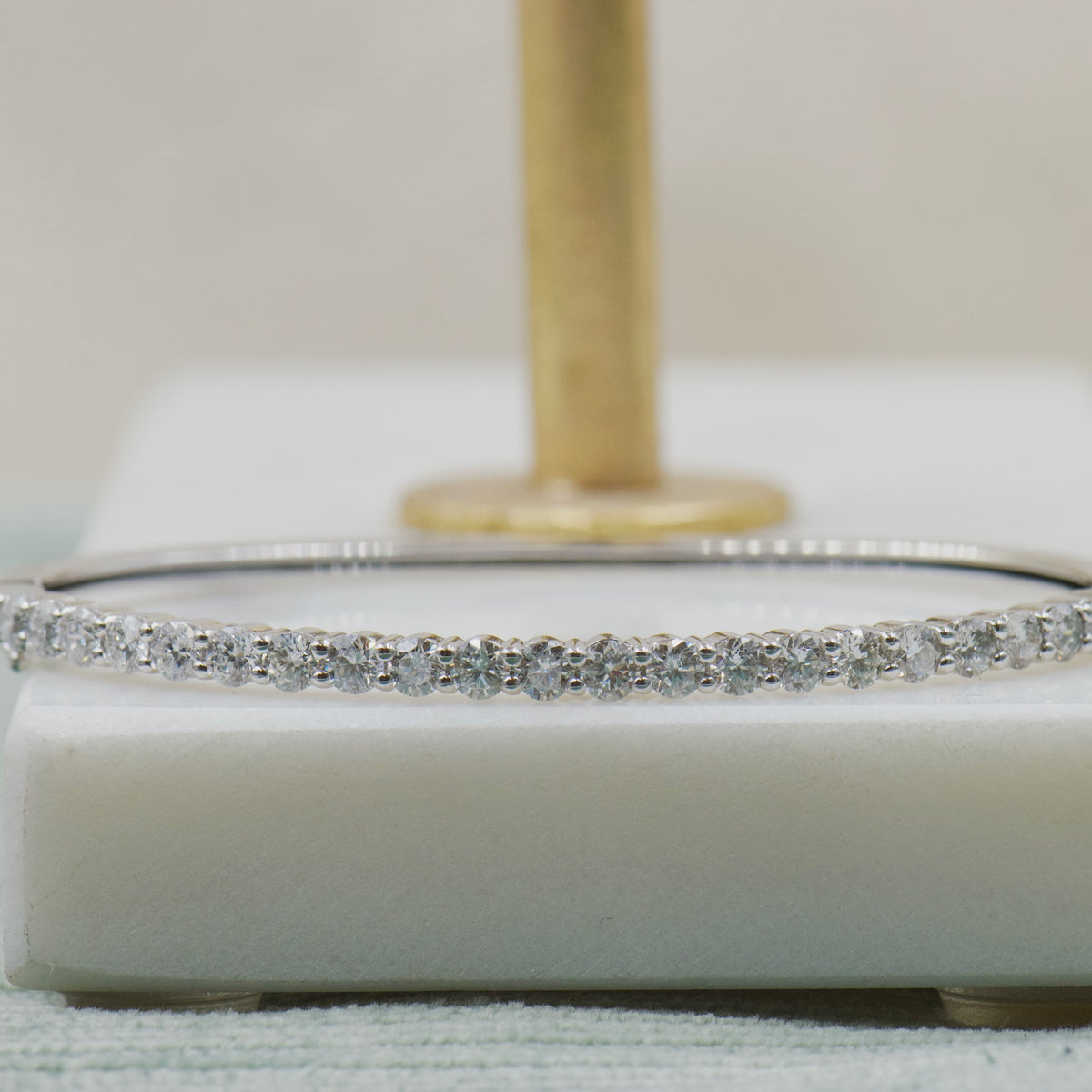 Round Diamond Bangle