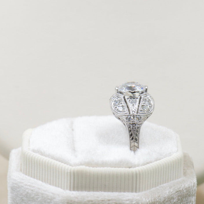 Antique Inspired Diamond Accent Mounting