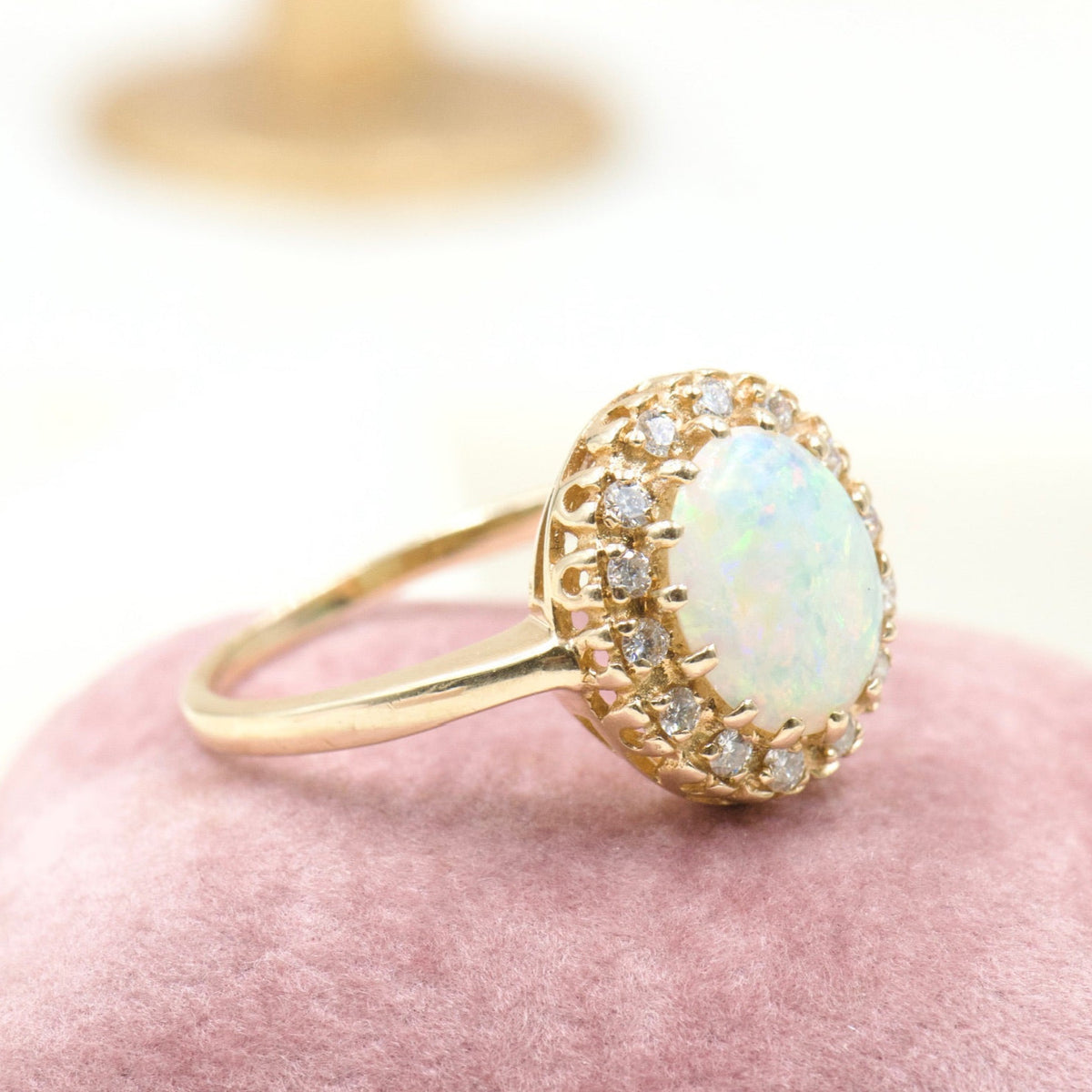 Opal and Diamond Ring