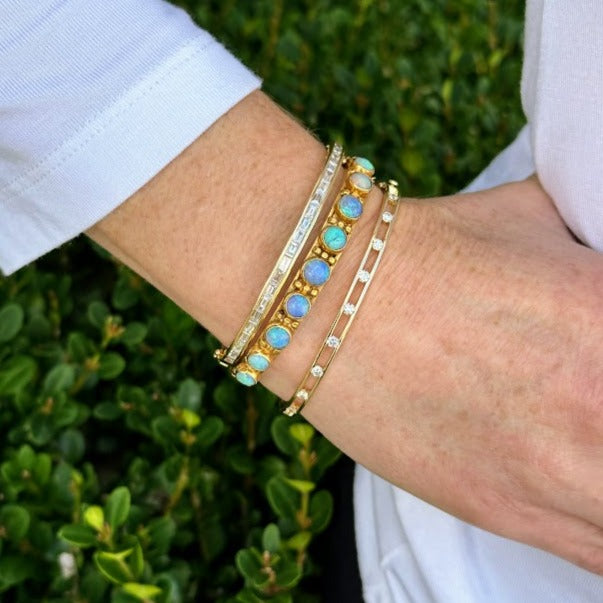 Diamond Baguette Bangle