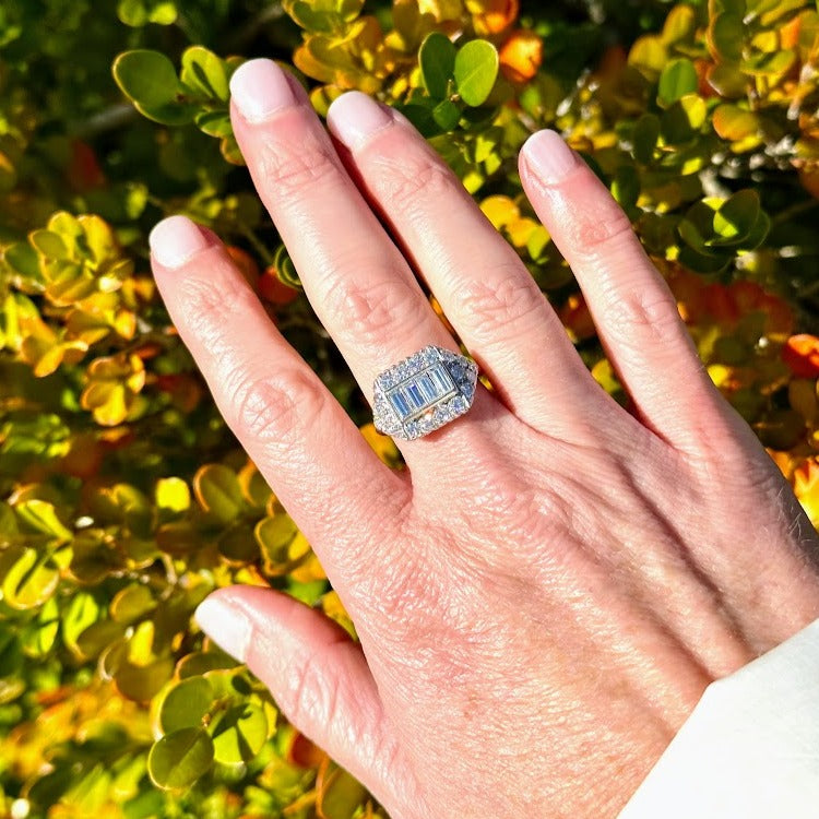 Vintage Diamond Dinner Ring