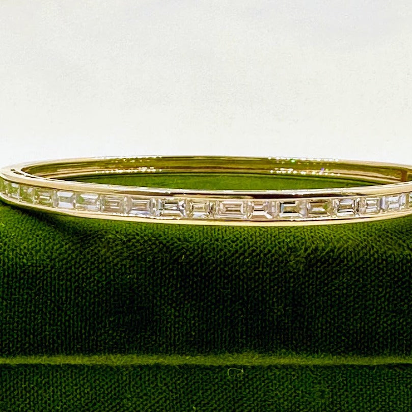 Diamond Baguette Bangle