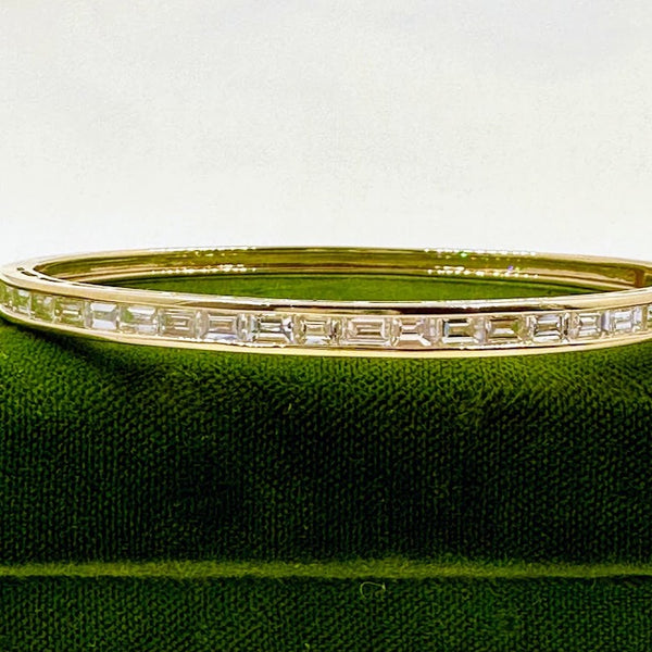 Diamond Baguette Bangle