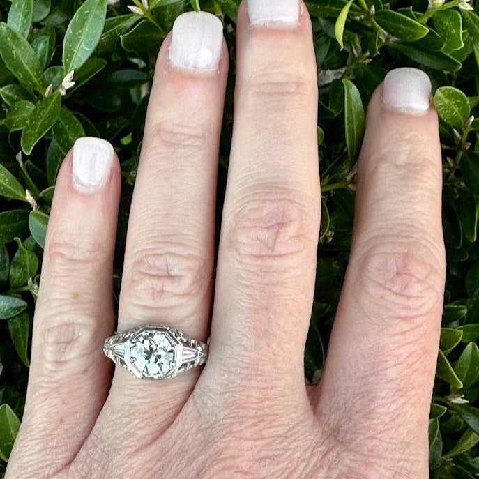 Old European Cut Diamond Ring