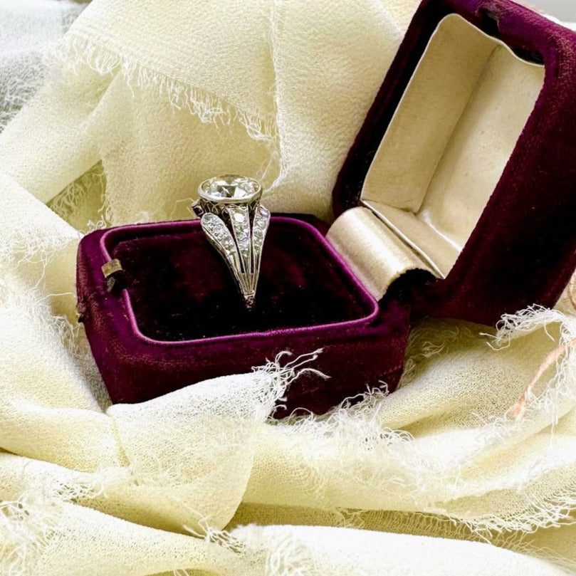 Art Deco Bezel Set Diamond Ring