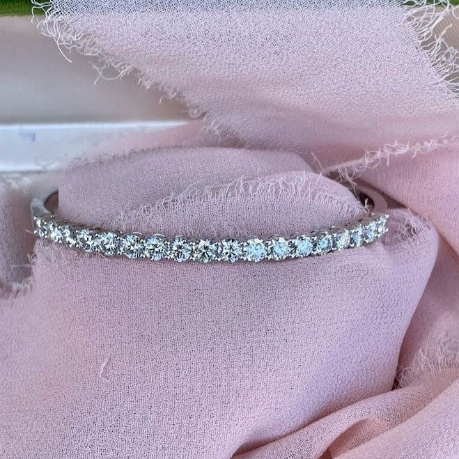 Single Row Diamond Bangle
