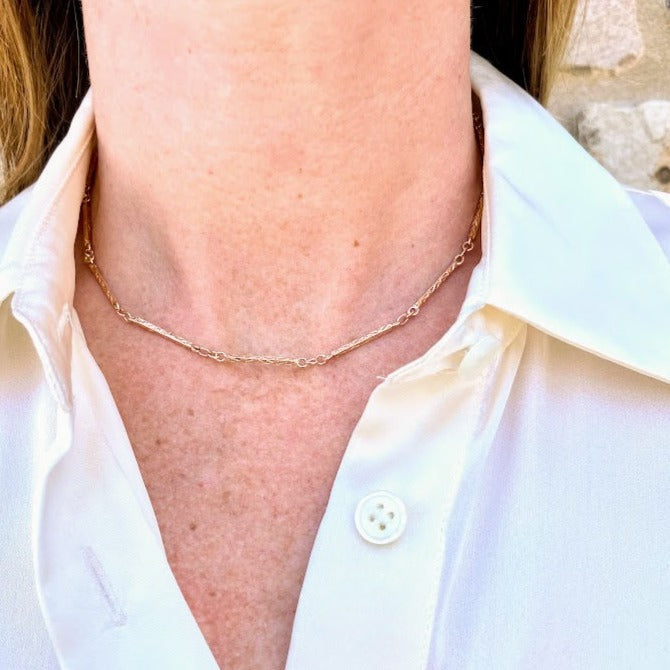 14K Yellow Gold Watch Chain