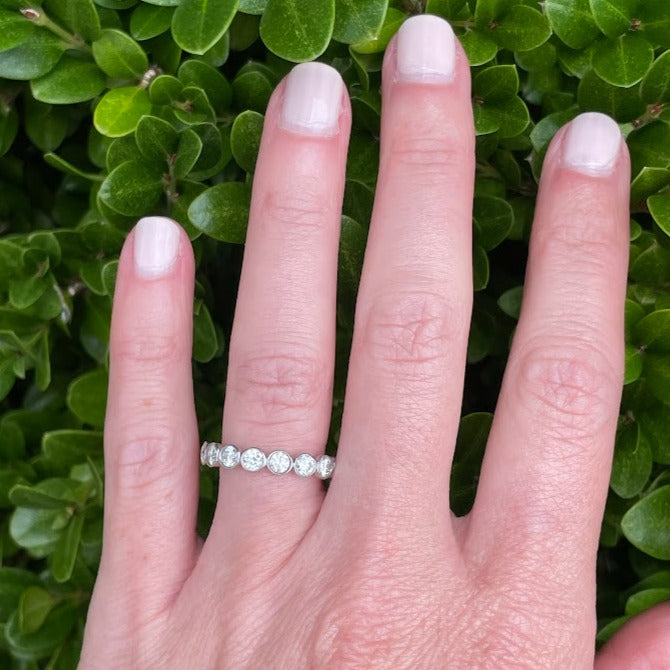 Diamond Bezel Set Eternity Band