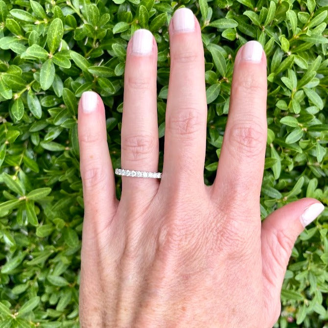 French Set Diamond Eternity Band