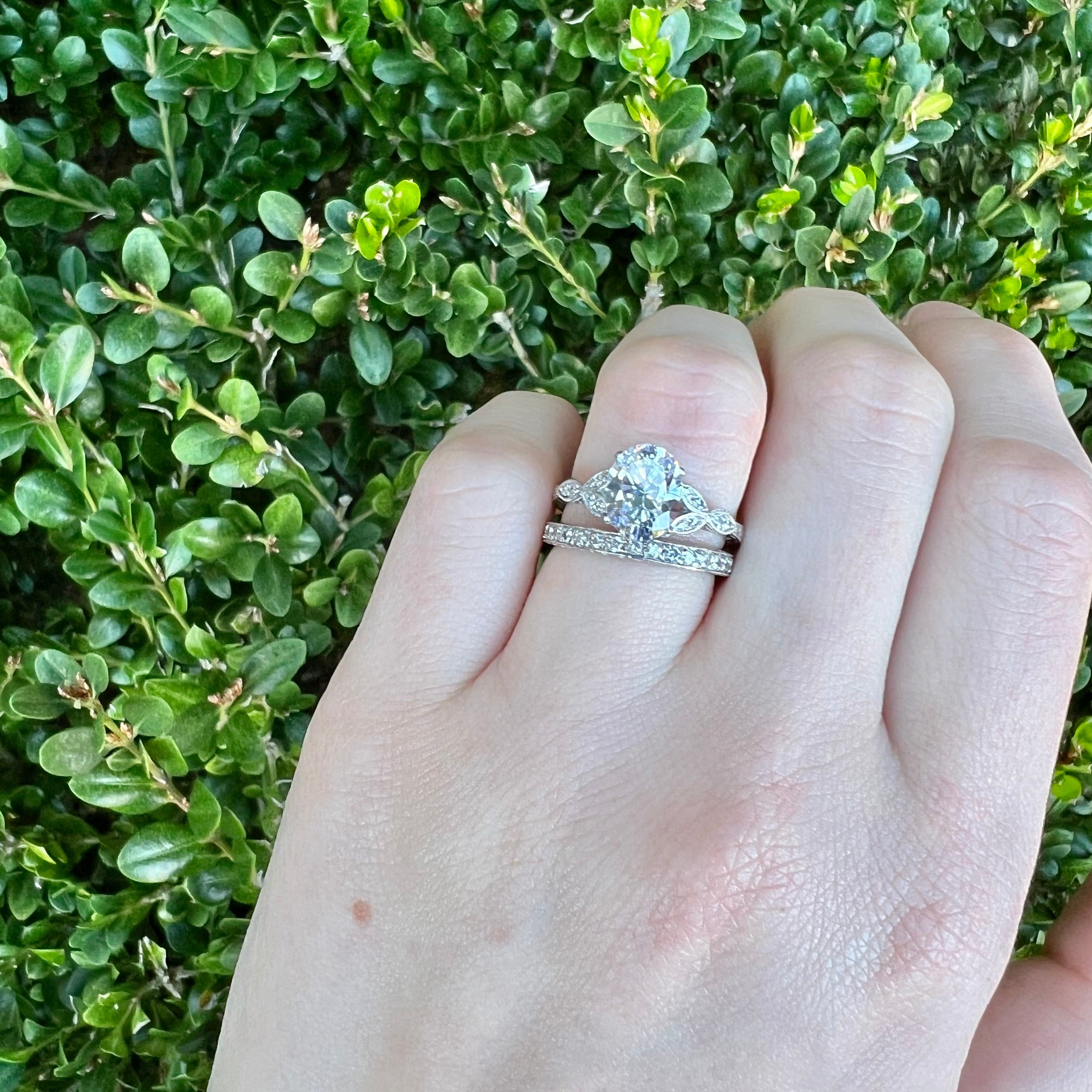 Platinum Princess Cut Diamond Eternity Band
