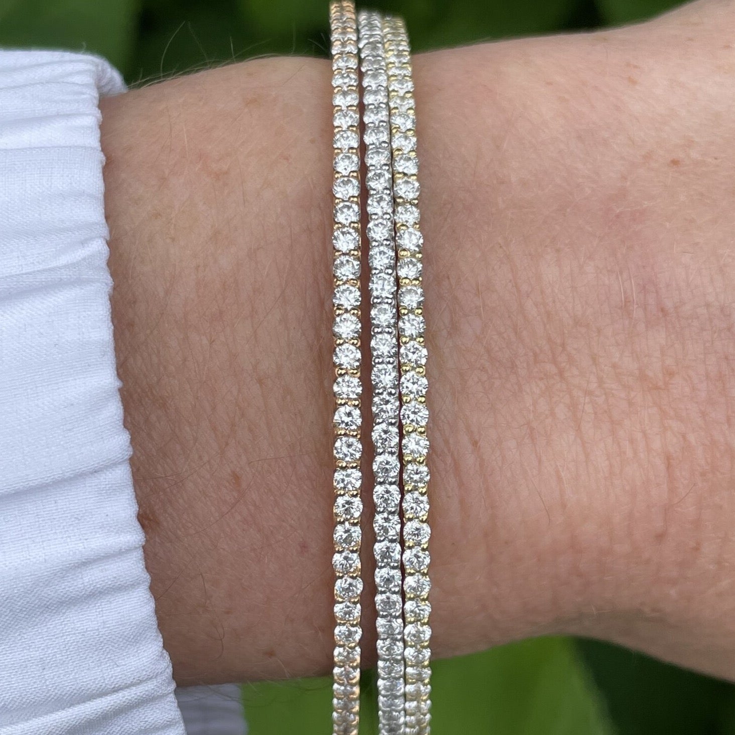 White Gold Diamond Bangle