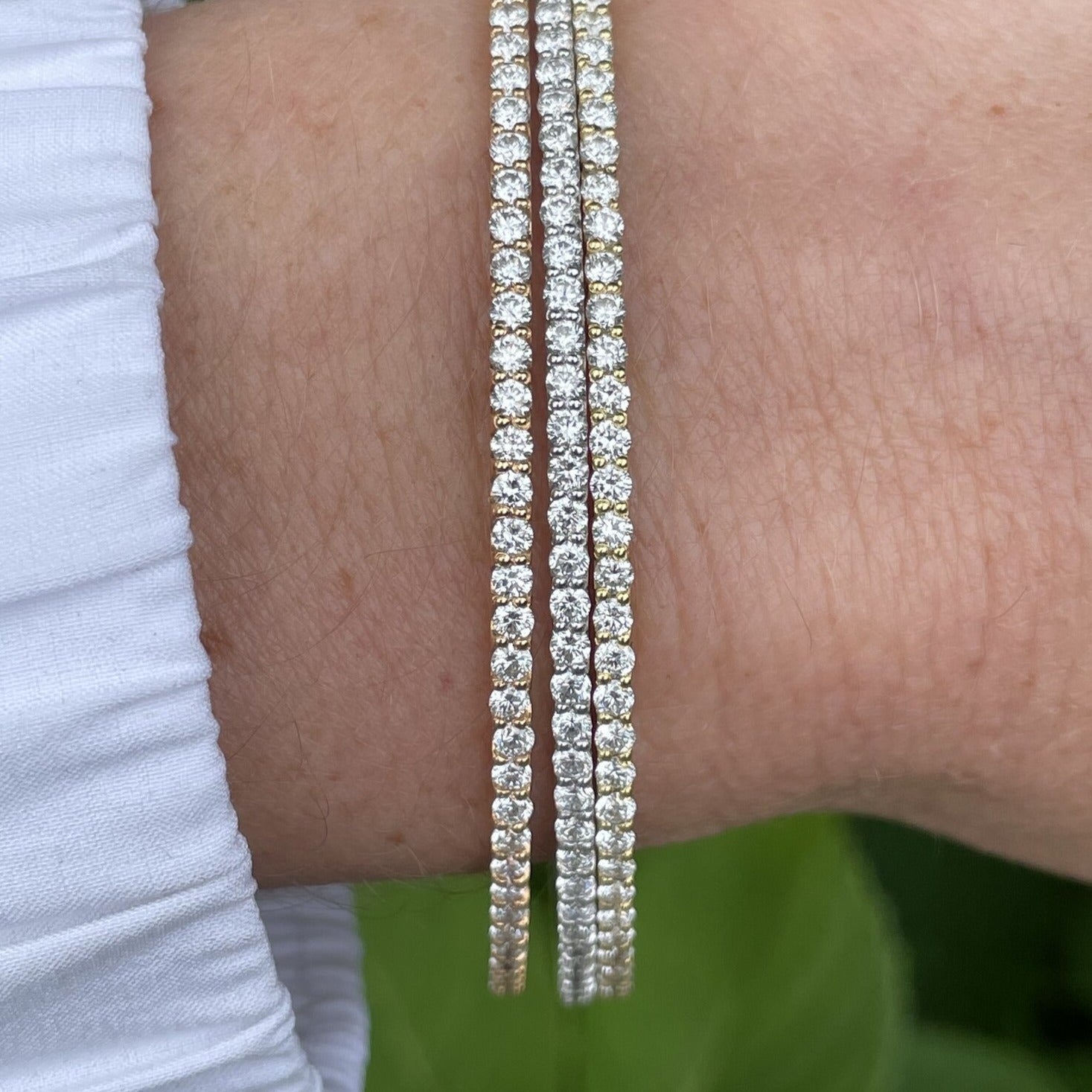 Yellow Gold Diamond Bangle