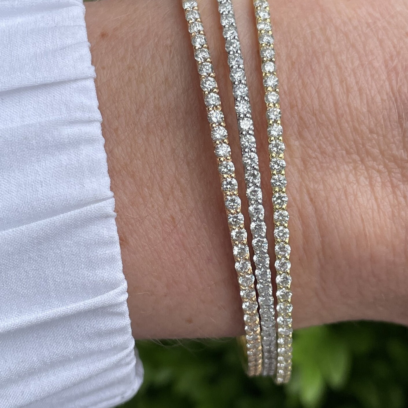 Rose Gold Diamond Bangle