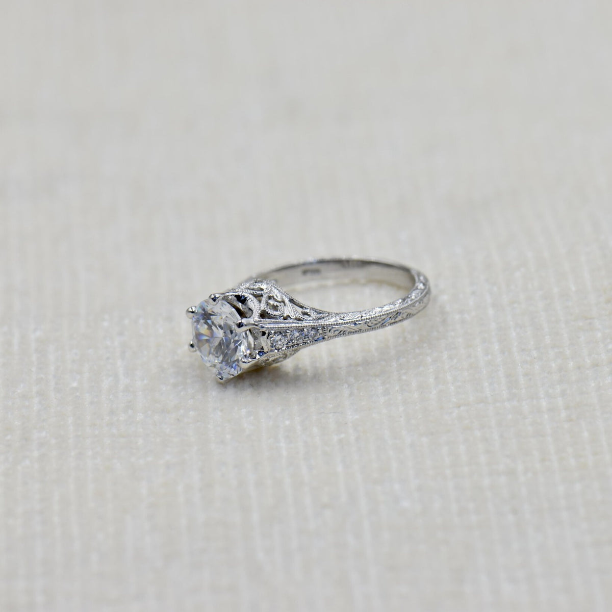 Antique Inspired Filigree Ring Mounting