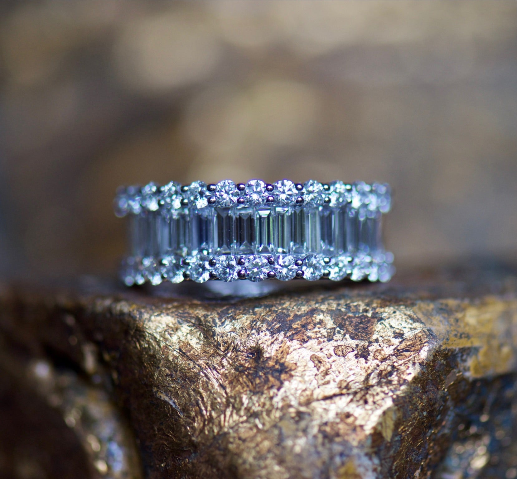 Diamond Baguette Cocktail Ring