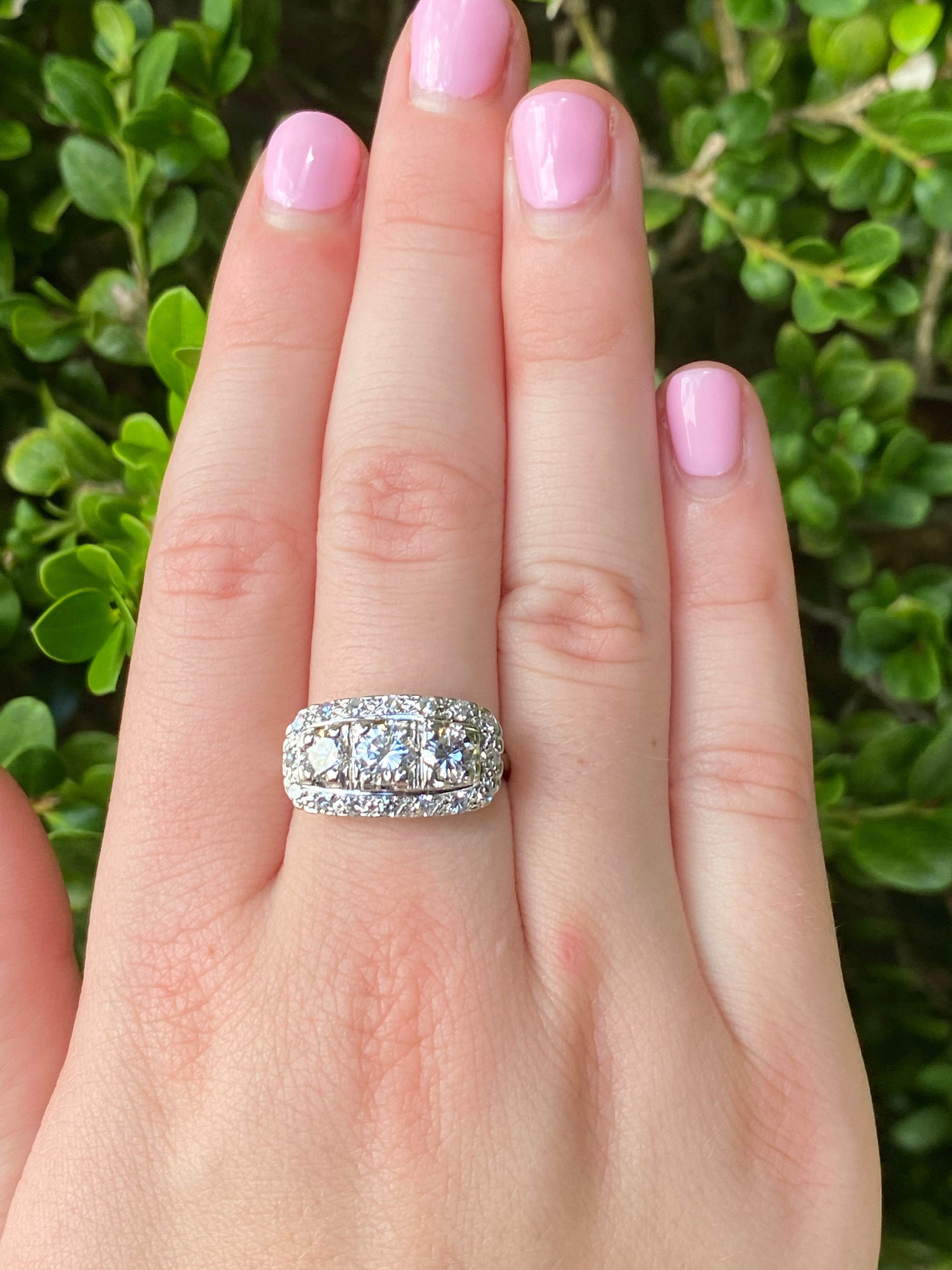 Three Stone Diamond Ring